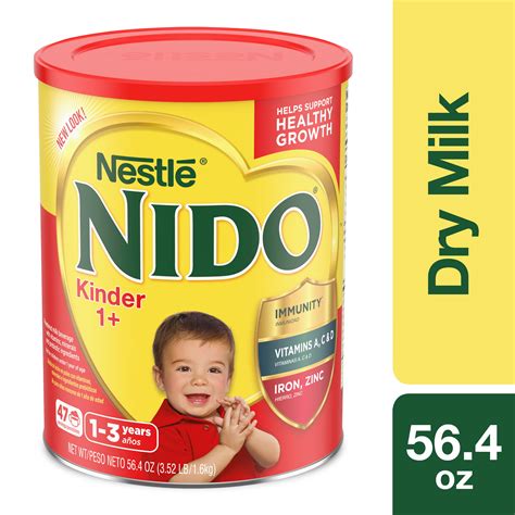 Nestle Nido Kinder 1 Whole Milk Powder 352 Lb Canister Powdered