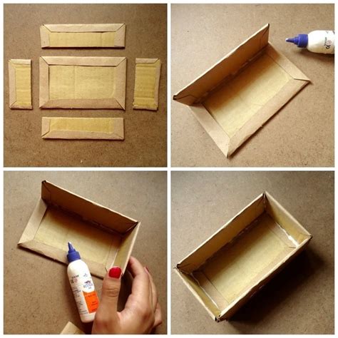 If you go through a lot of boxes, don't throw them away! Make A Vintage Cardboard Box · How To Make A Box · Art on ...