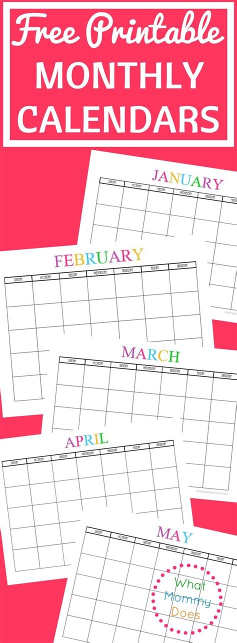 Are you in search of cute 2021 printable calendar? Free Printable Blank Monthly Calendars - 2019, 2020, 2021, 2022+ | Calendarios imprimibles ...