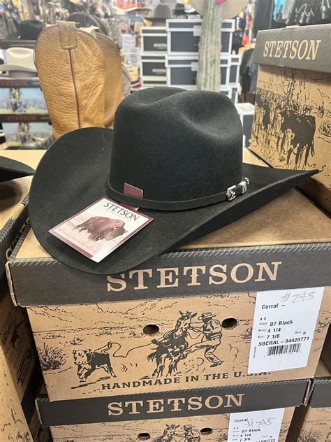 Stetson Buffalo Collection 4x Corral Black • The Rockin Cowboy