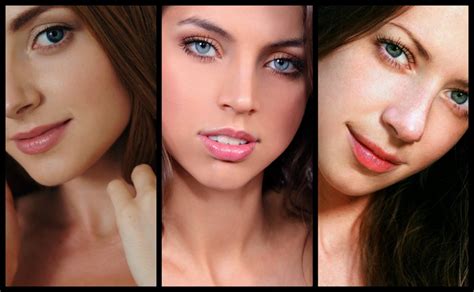 Collage Sensual Gaze Eyelashes Juicy Lips Women Face Filter