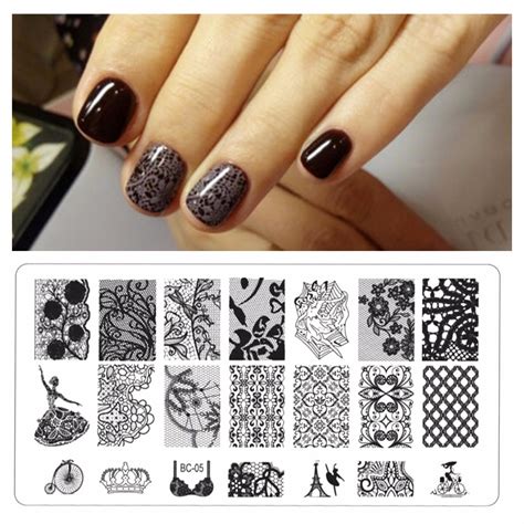 Buy 1 Pc New Lace Design Nail Stamping Plates Nail Art