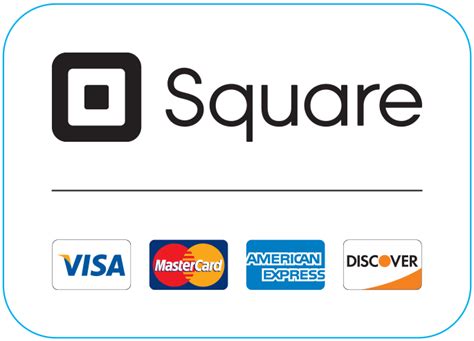 We Accept Square Credit Card Credit Card Sign Square Payment
