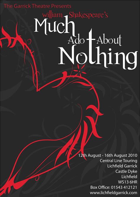 Originalnicola Shakespeare Theatre Poster Much Ado About Nothing