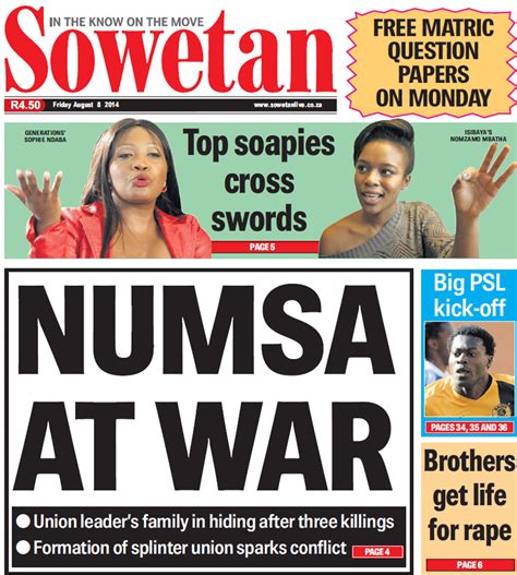 Breaking Sa And World News Sports Entertainment And More Sowetan Live