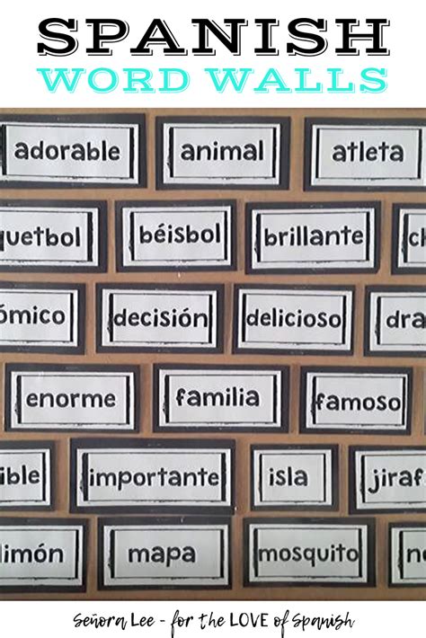 Spanish Cognate Word Wall Post 117 Easy To Learn Cognates Give