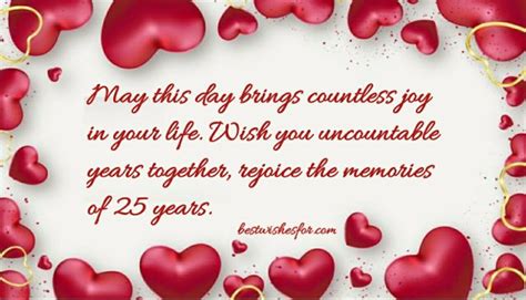 Pin On 25th Wedding Anniversary Wishes Quotes