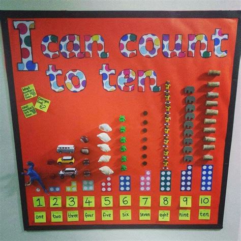 I Can Count To 10 Maths Display Eyfs Classroom Nursery Display Boards