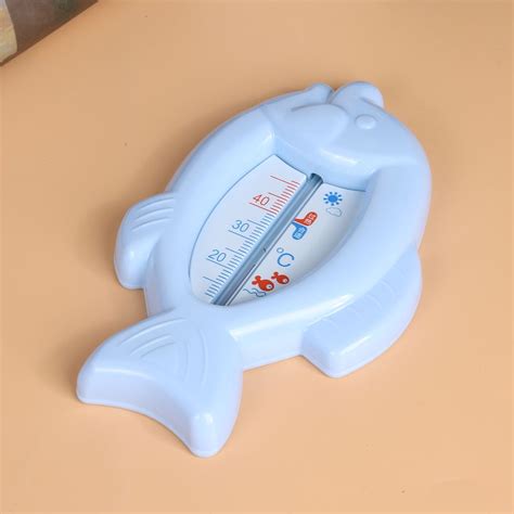 Lovely Baby Bath Thermometers Toy Floating Water Thermometers Float Fish Shaped Safe Plastic Tub