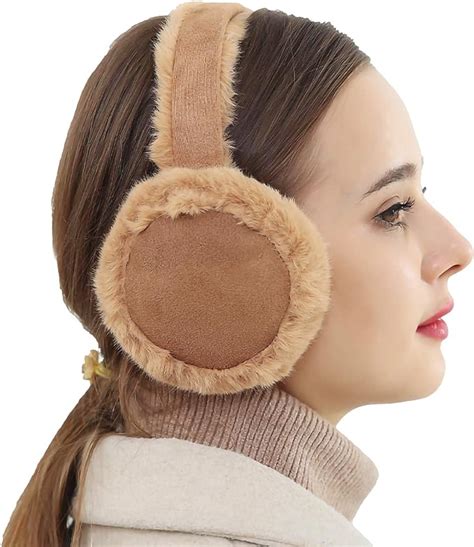 Soft Ear Muffs For Women Winter Outdoor Ear Warmers Faux Fleece Fur