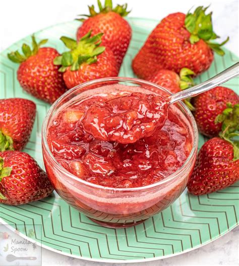 Easy 3 Ingredient Strawberry Sauce Or Topping Manila Spoon