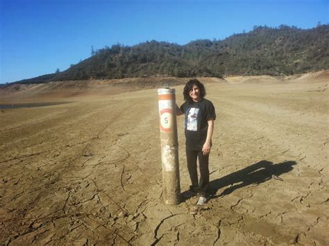 A lake lowered by drought and. Folsom Lake Pictures - January 25, 2014