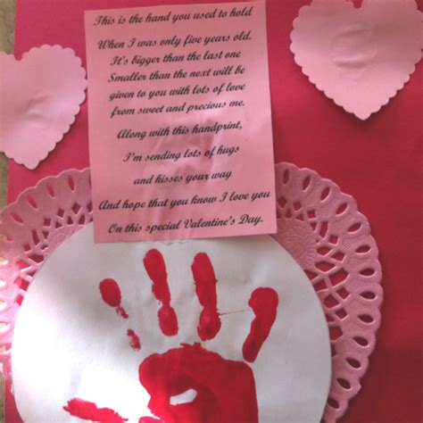 Handprint And Poem For Parents For Valentines Day Valentines Day