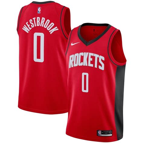Houston Rockets Russell Westbrook Nike Red 20192020 Swingman Jersey