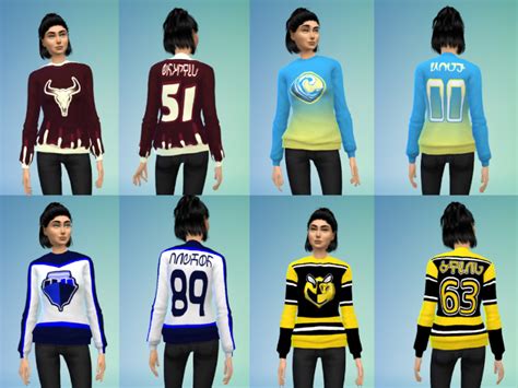 The Sims Resource Sims Hockey League Jerseys