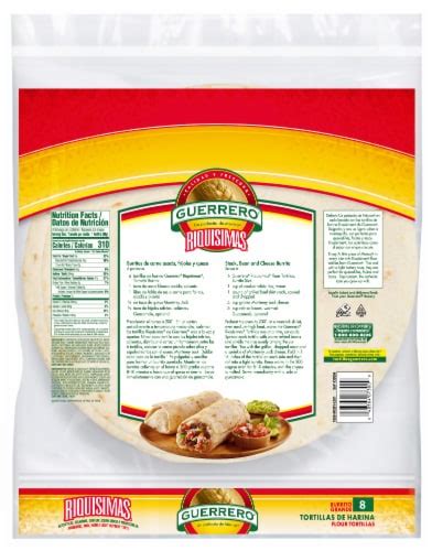 Guerrero Riquisimas Burrito Grande Flour Tortillas 8 Ct 272 Oz Frys Food Stores