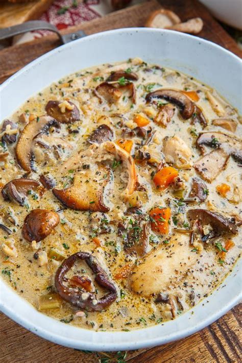 Creamy Mushroom Chicken And Wild Rice Soup Recipes Chasing The Queen