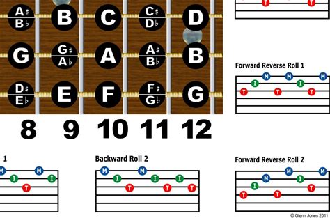 Dobro Fretboard Wall Chart Resonator Guitar Grelly Uk