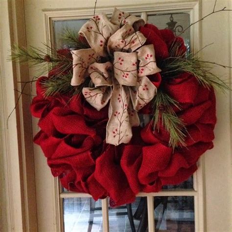 Christmas Wreaths 75 Ideas For Festive Fresh Burlap Or