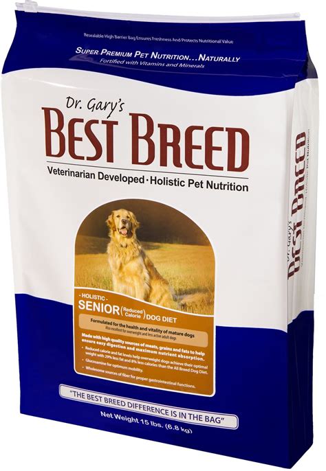 Dr Garys Best Breed Holistic Senior Reduced Calorie Dry Dog Food 15