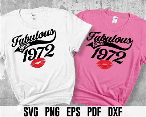 Fabulous Since 1972 Svg Chapter 49 Svg Lip Sexy Kiss Girl Etsy