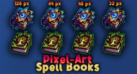 Pixel Art Spell Books In 2d Assets Ue Marketplace