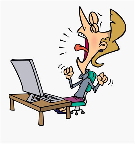 Clipart Computer Frustration Funny