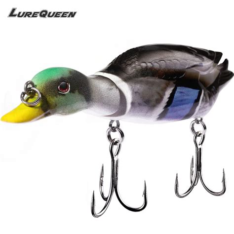 Lurequeen 12cm 26g Floating Duck Fishing Lure Crankbait Jointed Baits