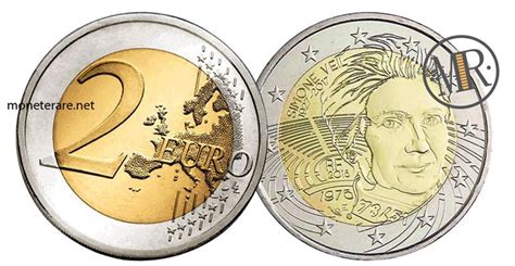 2 Euro Francia 2018 Simone Veil Rarità E Valore Della Moneta