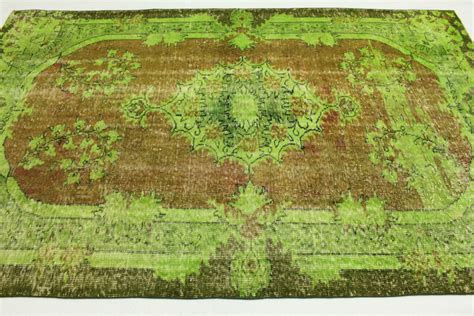 Dieser grüne vintage teppich ist ein antiker teppich aus der türkei, der in einem umweltfreundlichen, materialschonenden verfahren neu. Vintage Teppich Grün Braun in 280x190cm (1011-27 ...