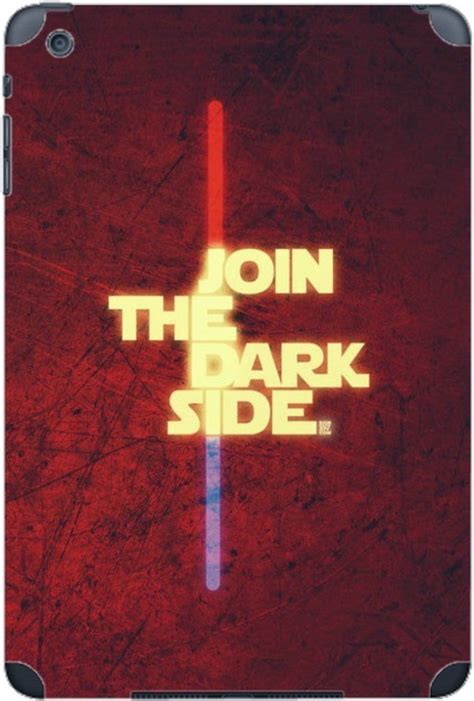 Join The Dark Side Quote Light Sabers Design Print Image Ipad Mini 1st