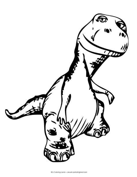 All dinosaur scene colouring pages. Cute Dinosaur - My Coloring Land