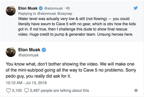 Elon Musk Calls A Diver Who Helped In The Thai Cave Rescue A Pedo
