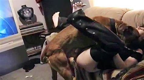 Glorious Blonde Cougar In Leather Pants Loving Animal Sex Fun Xxx Femefun