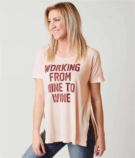 Show Front Image T Shirts For Women Womens Shirts Wine T