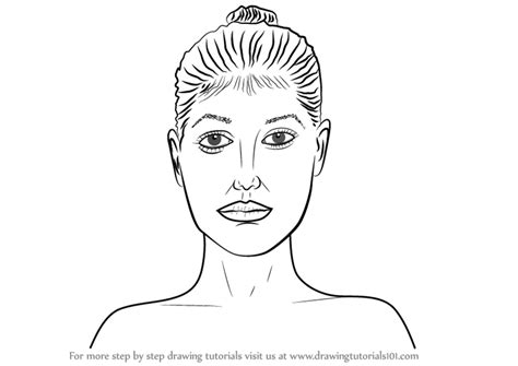 Step By Step How To Draw Female Face With Neck