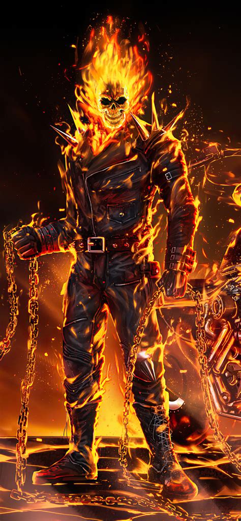 1242x2688 Ghost Rider 2020 Art Iphone Xs Max Hd 4k Wallpapers Images
