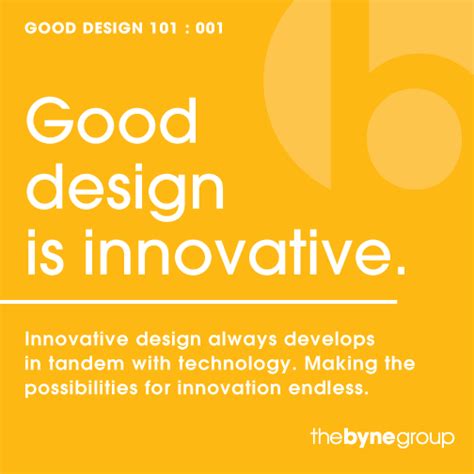 Good Design Is Innovative Thebynegroup Cool Designs Design