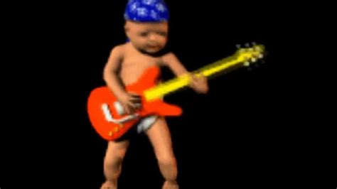 Animated Baby Plays Guitar While I Play Unfitting Music Youtube