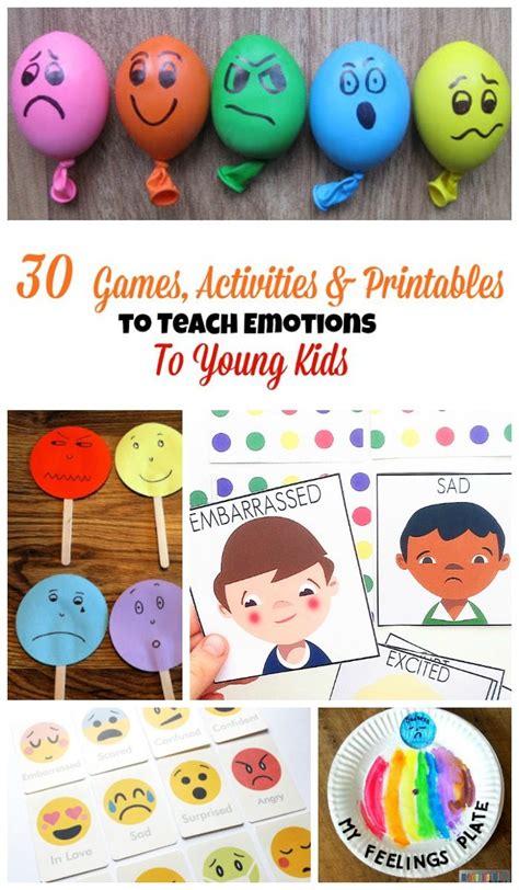 There's even a great book for teaching vocabulary! 30 Activities and Printables that Teach Emotions for Kids