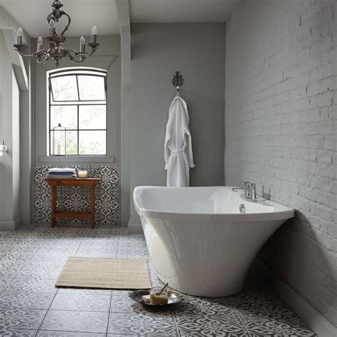 Grade 1, porcelain tile for floor and wall use. Hammersmith Feature Grey Floor 331X331 | Black and white ...