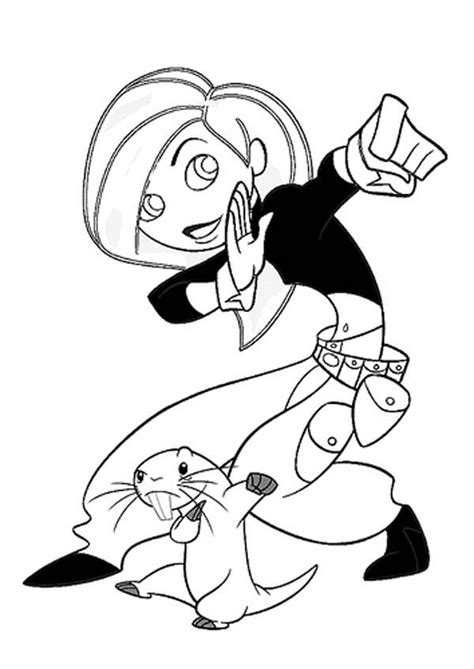 Fill in this one online or print it out at home to color later. Pin on Kim Possible Coloring Pages