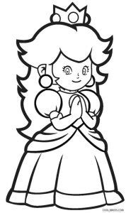 Dibujos de Princesa peach para colorear Páginas para imprimir gratis