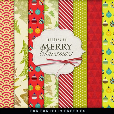 New Freebies Kit of Papers - Merry Christmas:Far Far Hill - Free