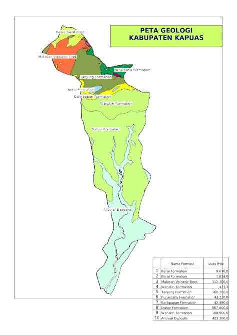 DOC Peta Geologi Kab Kapuas DOKUMEN TIPS