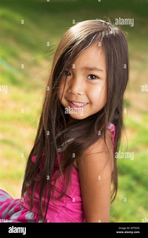 Cute Asian Little Girl Stock Photo Alamy