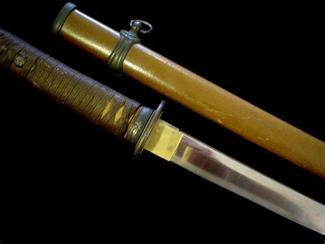 Signed Late War Ww2 Japanese Army Sword Oldantique Samurai Katana