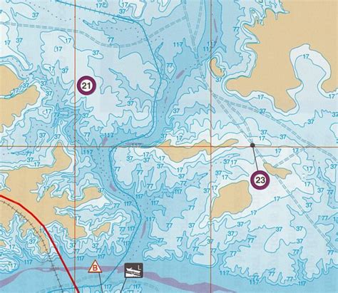 Lake Amistad Texas Fishing Map Texas Map Store