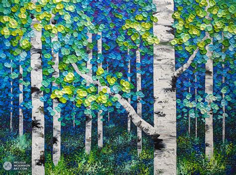 Birch Forest 48x36 Melissa Mckinnon Art