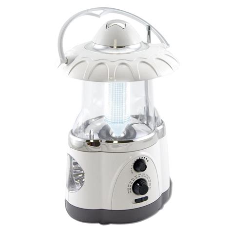 Northpoint Multifunction Battery Operated White Radio Lantern With
